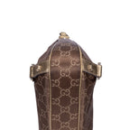 Bolso Abbey de aro D de lona monogram en marrón