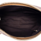 Bolso Abbey de aro D de lona monogram en marrón