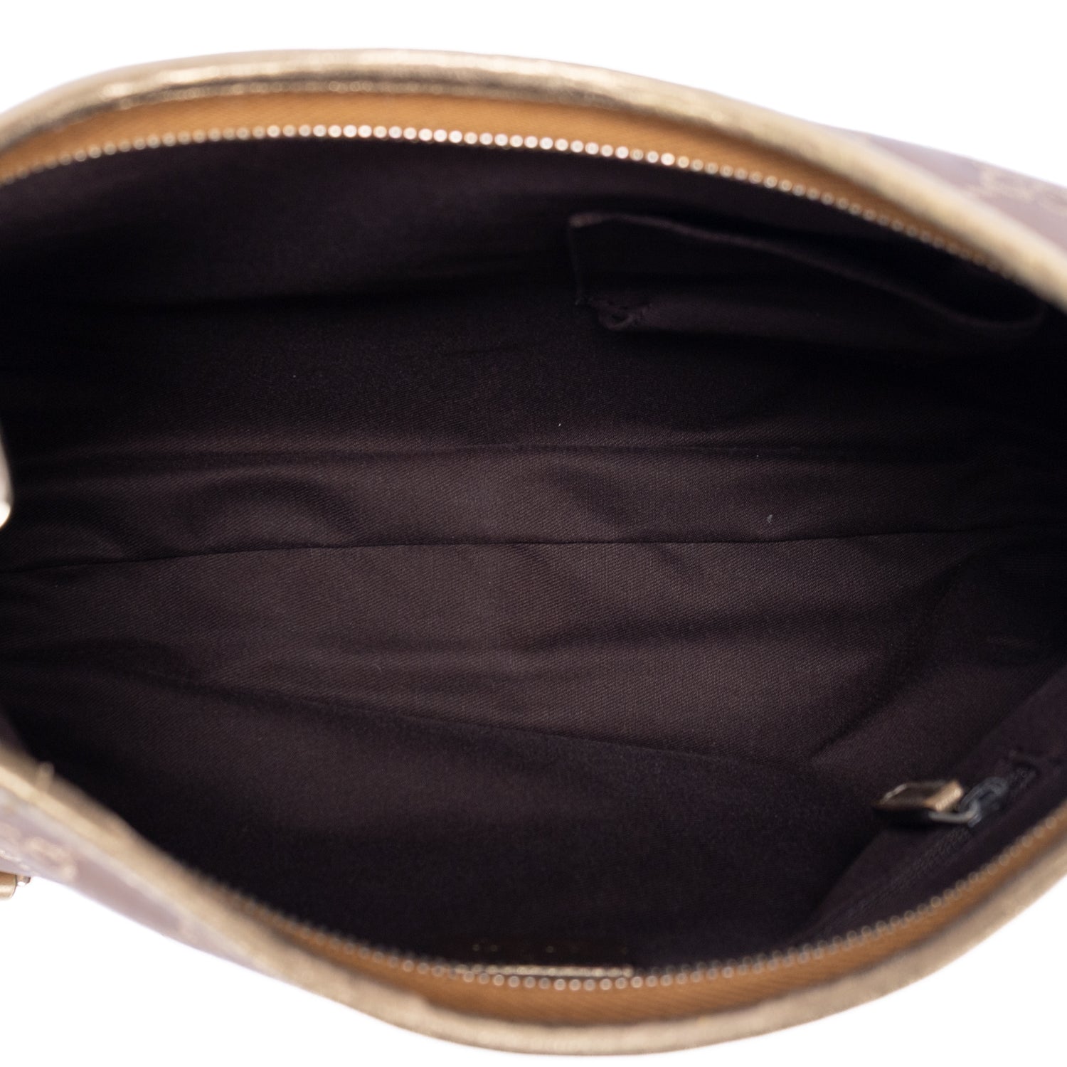 Bolso Abbey de aro D de lona monogram en marrón