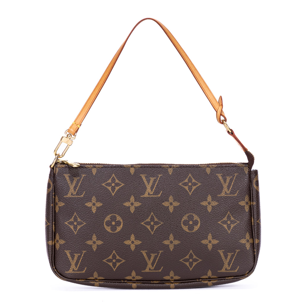 Pouch Pochette Accessories Brown Monogram Canvas