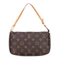 Pouch Pochette Accessories Brown Monogram Canvas