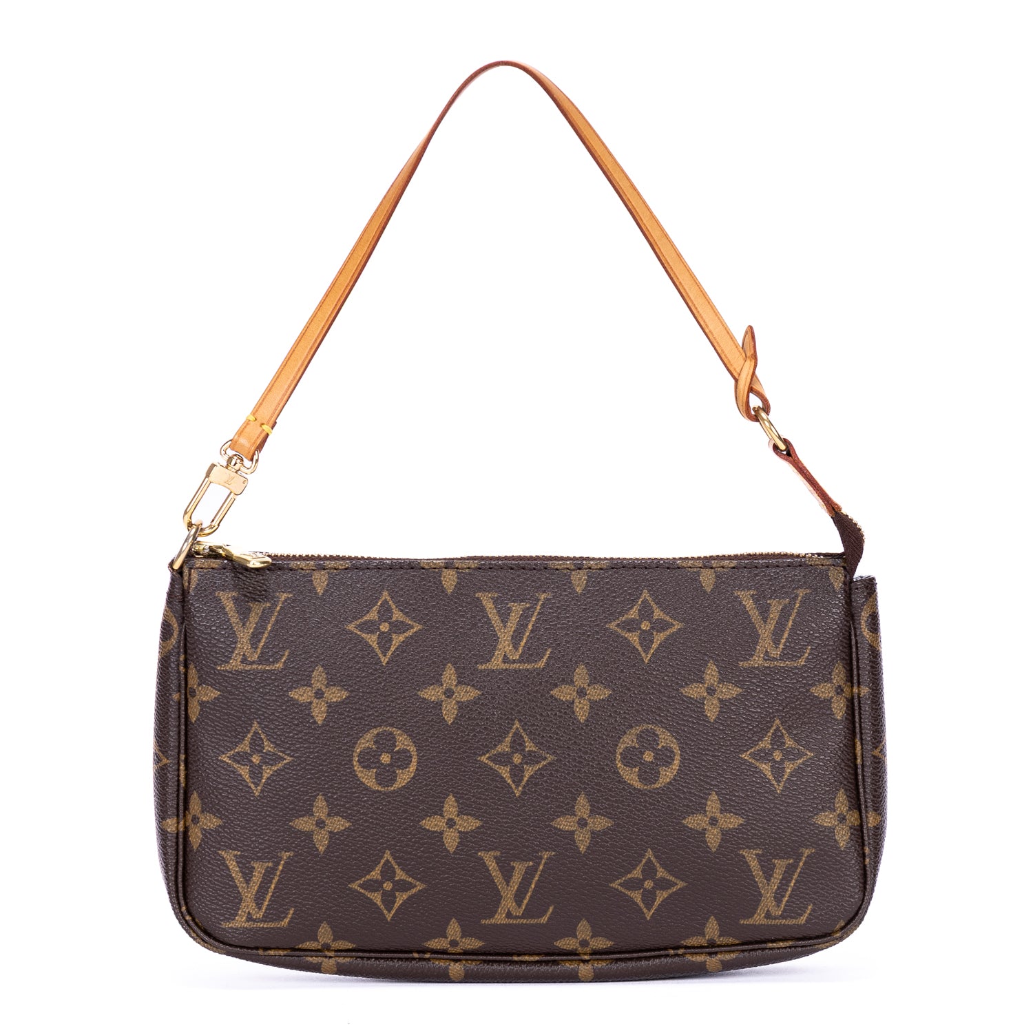 Pouch Pochette Accessories Brown Monogram Canvas