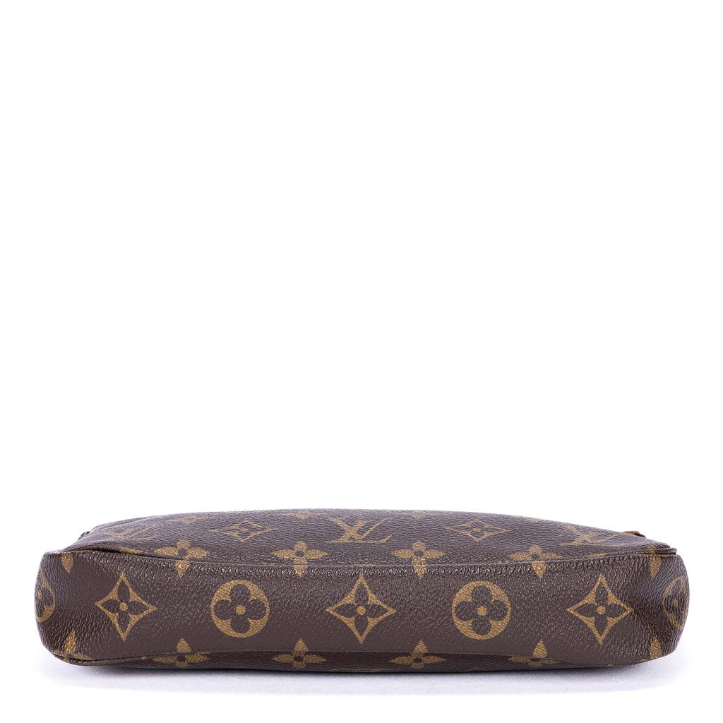 Pouch Pochette Accessories Brown Monogram Canvas