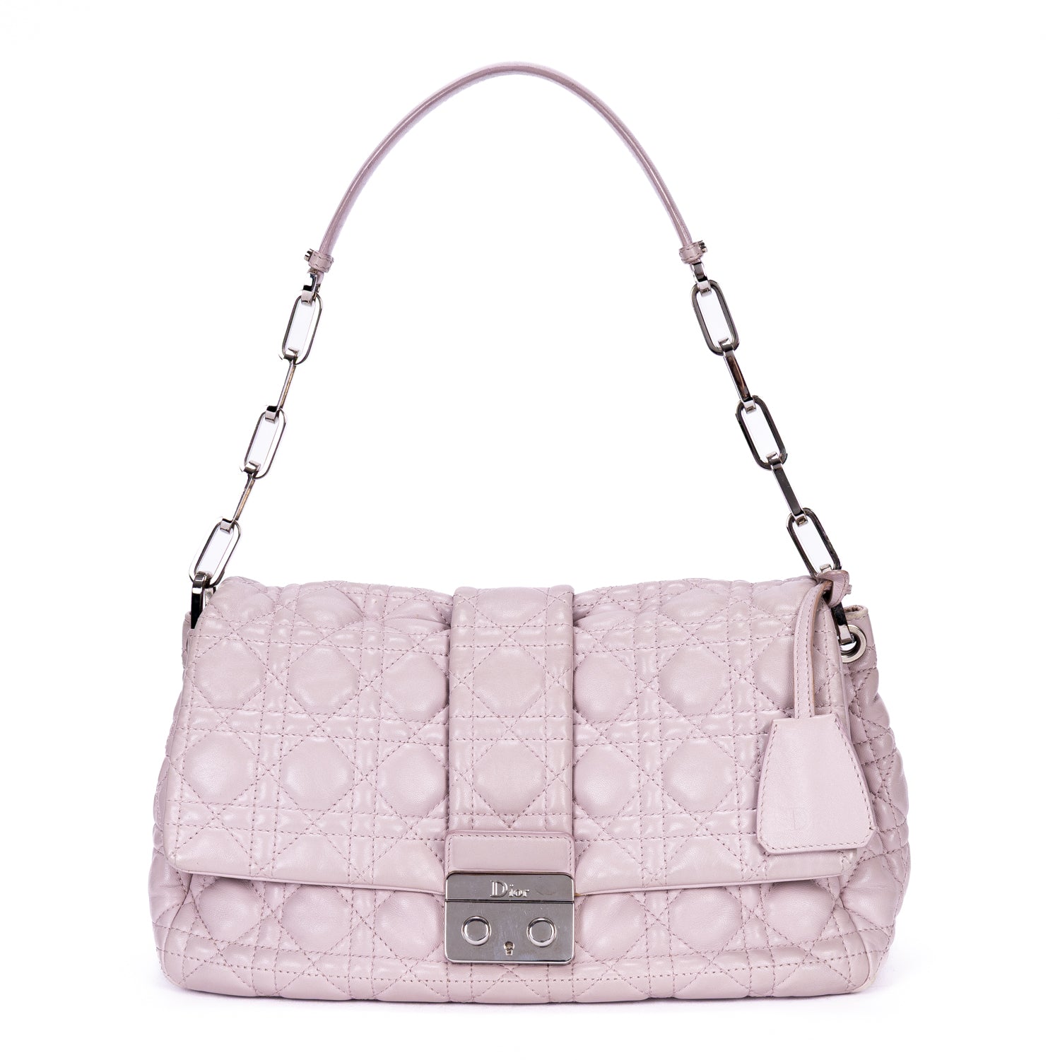 Shoulder Bag New Lock Flap Chain Bag Lilac Cannage Lambskin Leather