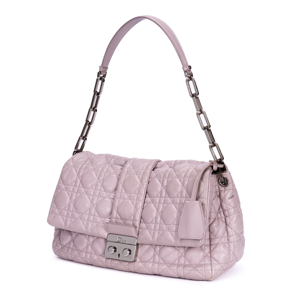 Shoulder Bag New Lock Flap Chain Bag Lilac Cannage Lambskin Leather