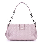 Shoulder Bag New Lock Flap Chain Bag Lilac Cannage Lambskin Leather