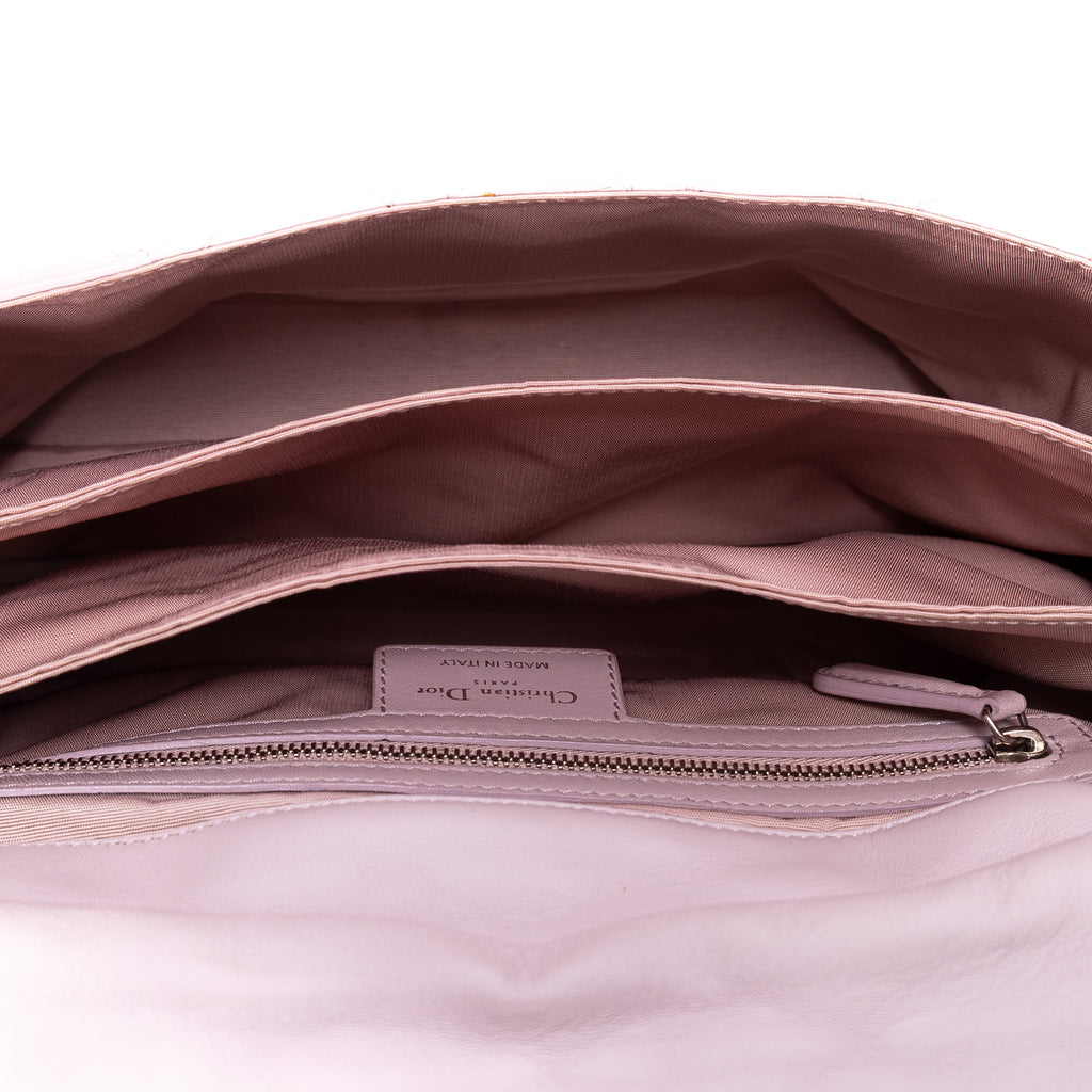 Shoulder Bag New Lock Flap Chain Bag Lilac Cannage Lambskin Leather