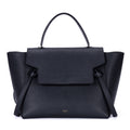 Shoulder Bag Mini Belt Bag Black Grained Calfskin Leather