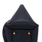 Shoulder Bag Mini Belt Bag Black Grained Calfskin Leather