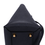Shoulder Bag Mini Belt Bag Black Grained Calfskin Leather