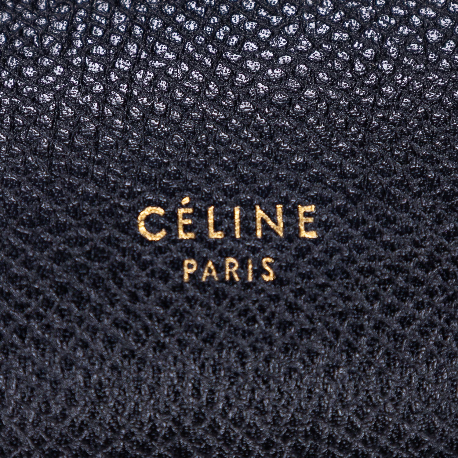 Shoulder Bag Mini Belt Bag Black Grained Calfskin Leather