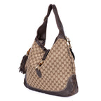 Shoulder Bag New Jackie Hobo Large Dark Brown Monogram Canvas
