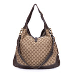 Shoulder Bag New Jackie Hobo Large Dark Brown Monogram Canvas