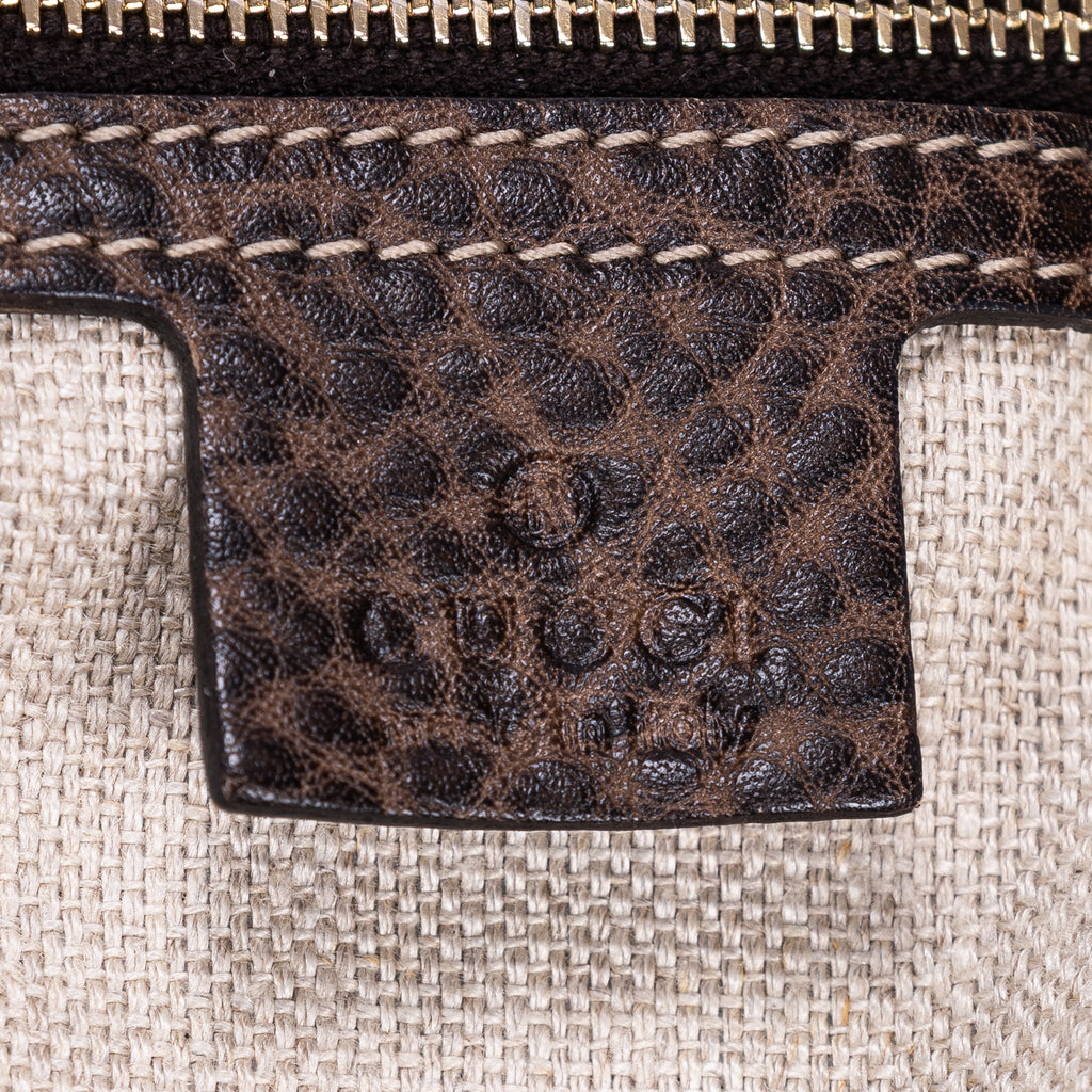 Shoulder Bag New Jackie Hobo Large Dark Brown Monogram Canvas