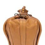 Sac à main moyen Paraty en cuir de veau grainé marron clair
