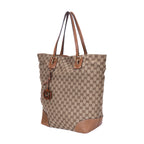 Bolso de Hombro Charm Tote Grande Lona Monogram Beige