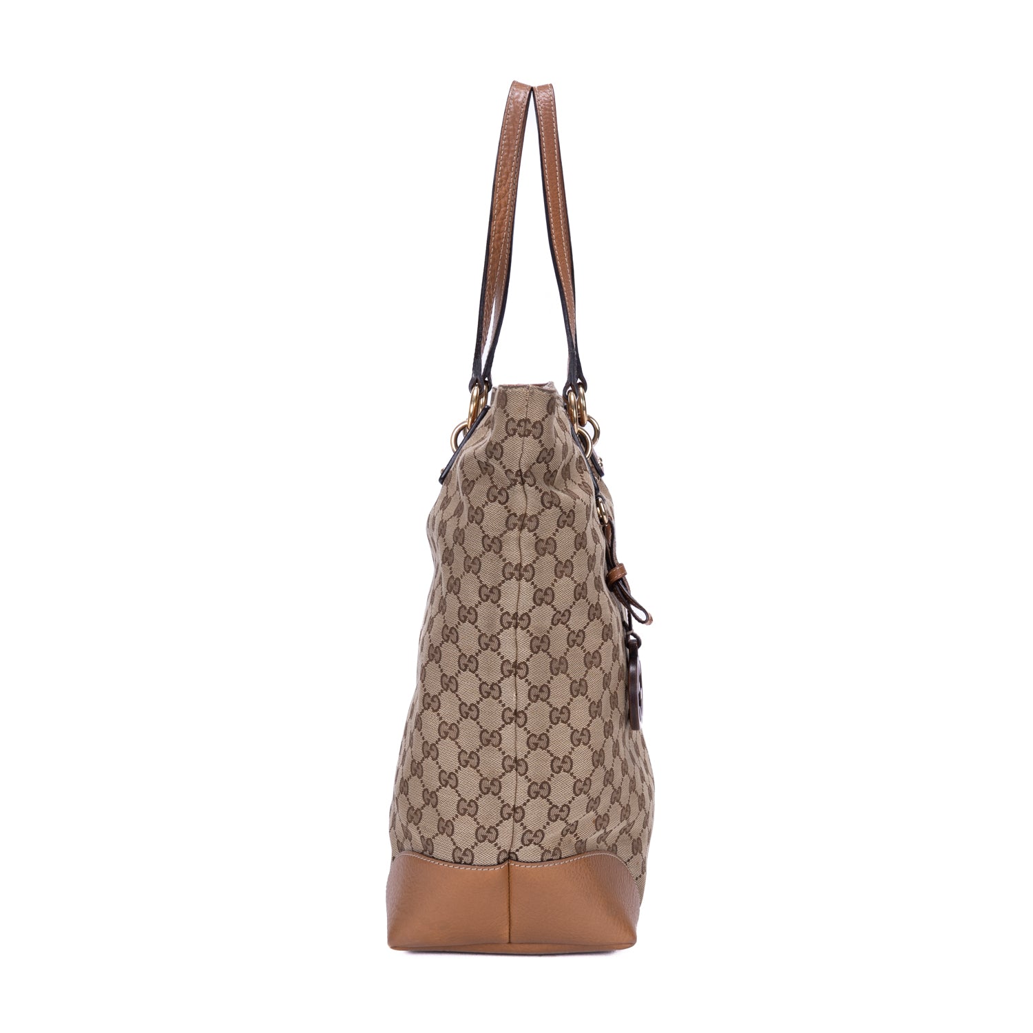 Bolso de Hombro Charm Tote Grande Lona Monogram Beige