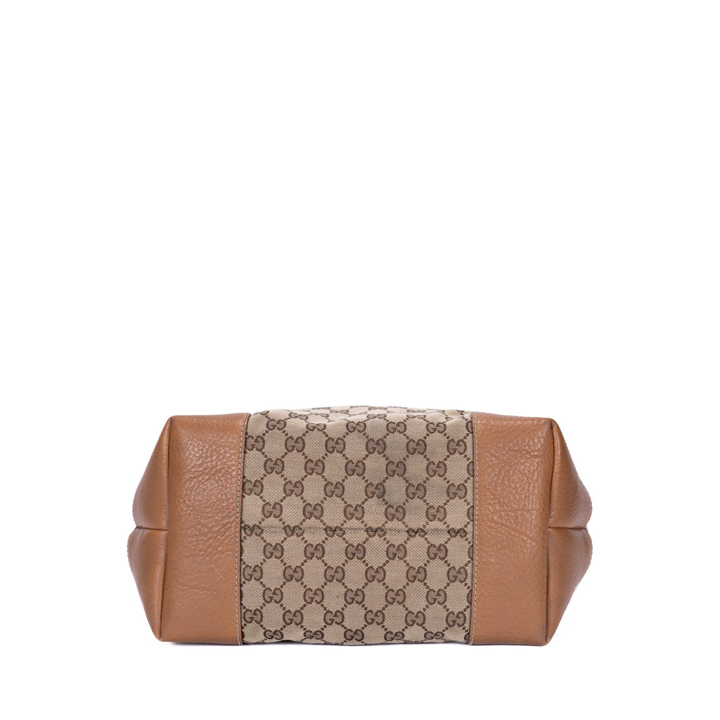 Bolso de Hombro Charm Tote Grande Lona Monogram Beige