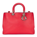 Shoulder Bag Medium Diorissimo Tote Bag Medium Red Smooth Calfskin Leather