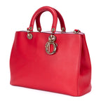 Shoulder Bag Medium Diorissimo Tote Bag Medium Red Smooth Calfskin Leather