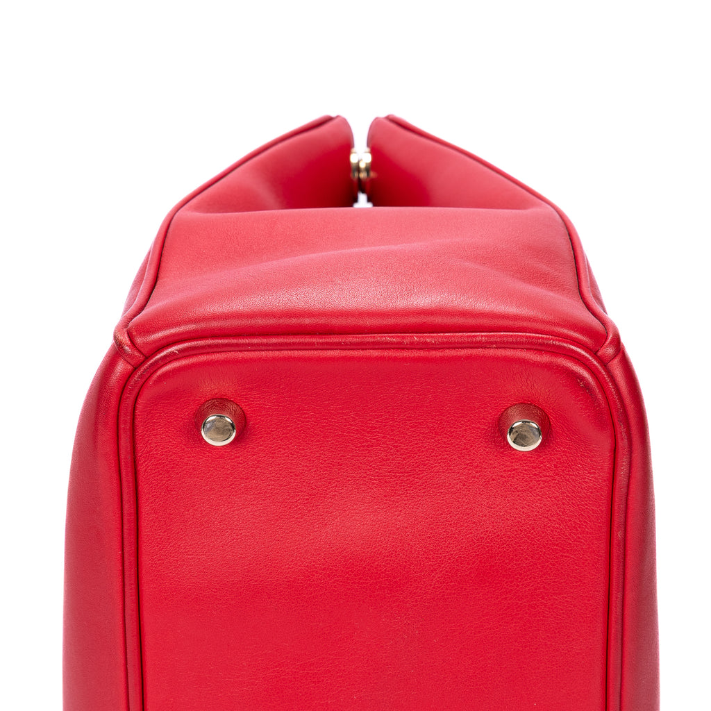 Shoulder Bag Medium Diorissimo Tote Bag Medium Red Smooth Calfskin Leather