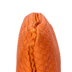 Handbag Large Hobo Bag Large Orange Intrecciato Leather