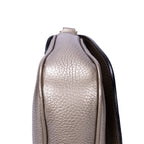 Shoulder Bag Soho Chain Crossbody Silver Pebbled Calfskin Leather