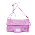 Bolso de hombro Giant 12 Envelope Clutch de piel de becerro envejecida rosa
