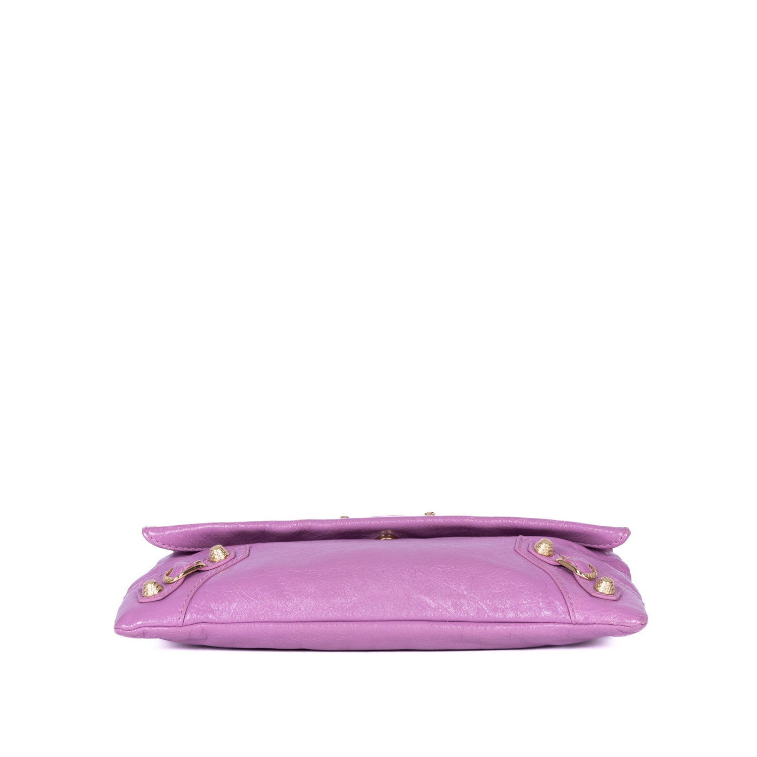Bolso de hombro Giant 12 Envelope Clutch de piel de becerro envejecida rosa