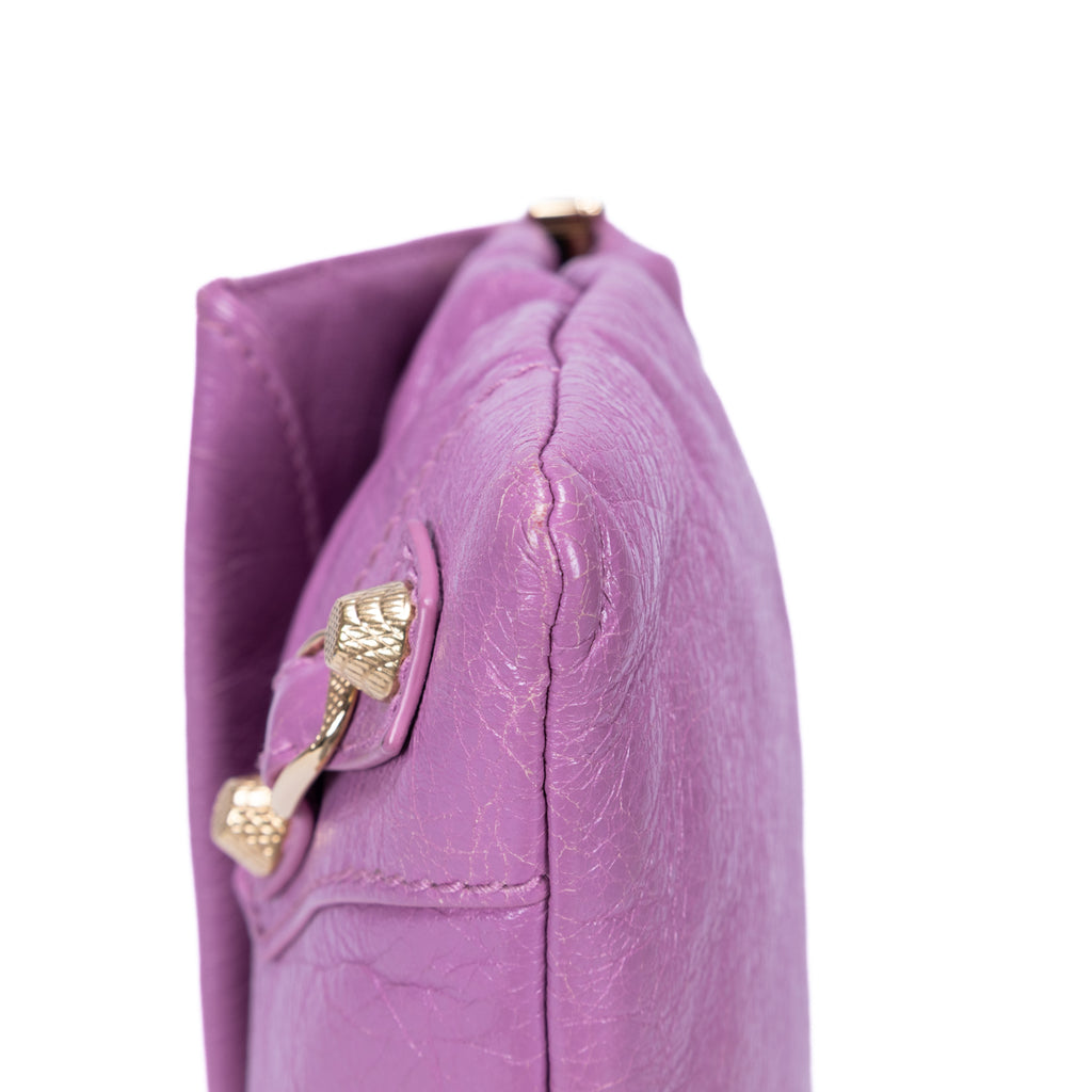 Bolso de hombro Giant 12 Envelope Clutch de piel de becerro envejecida rosa