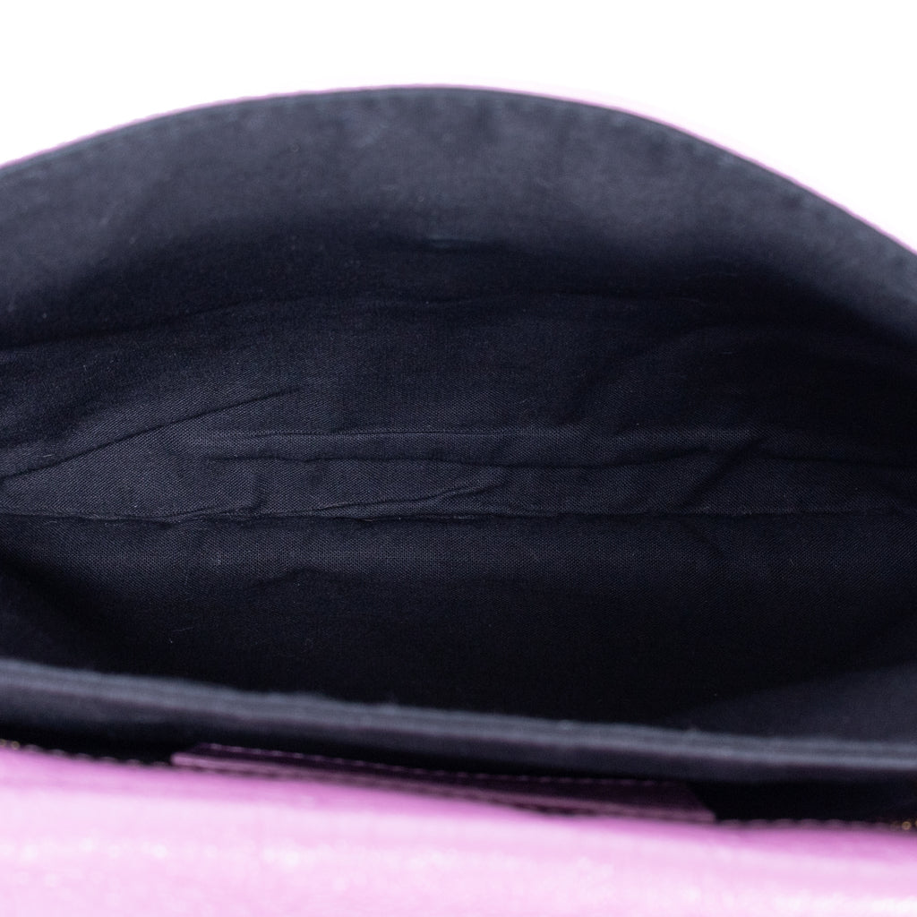 Bolso de hombro Giant 12 Envelope Clutch de piel de becerro envejecida rosa
