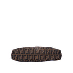 Shoulder Bag Chef Flap Hobo Dark Brown Zucca Canvas