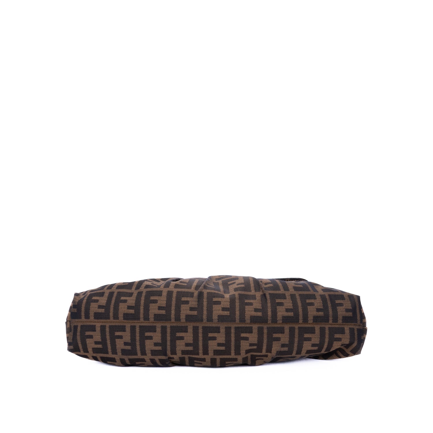 Shoulder Bag Chef Flap Hobo Dark Brown Zucca Canvas