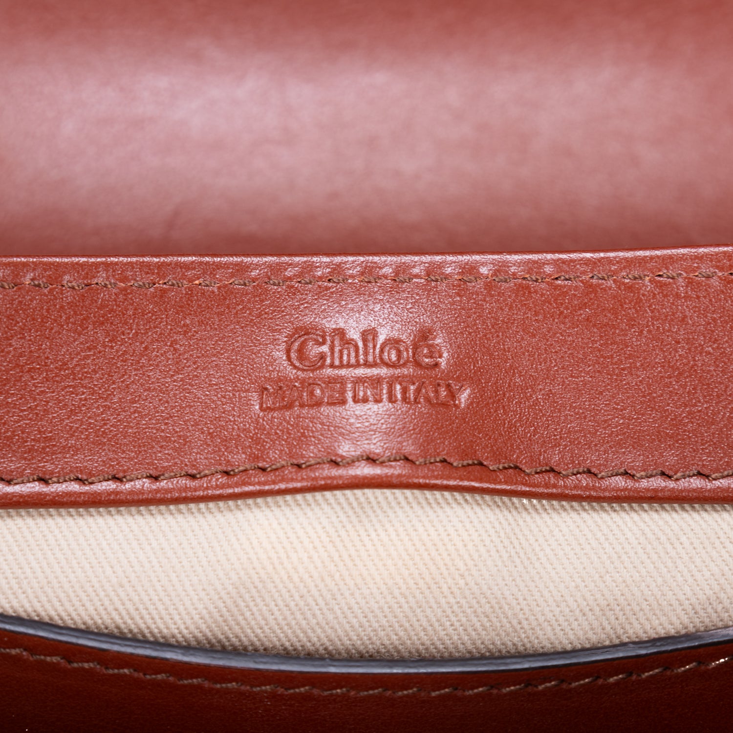 Sac à bandoulière Mini C Crossbody en cuir de veau marron