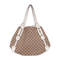 Shoulder Bag Pelham Tote White Monogrammed Canvas
