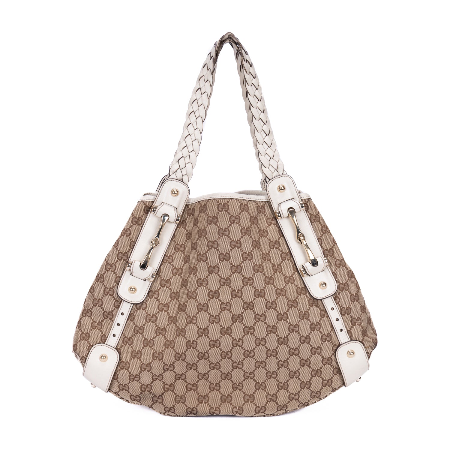 Shoulder Bag Pelham Tote White Monogrammed Canvas
