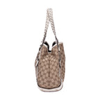 Shoulder Bag Pelham Tote White Monogrammed Canvas