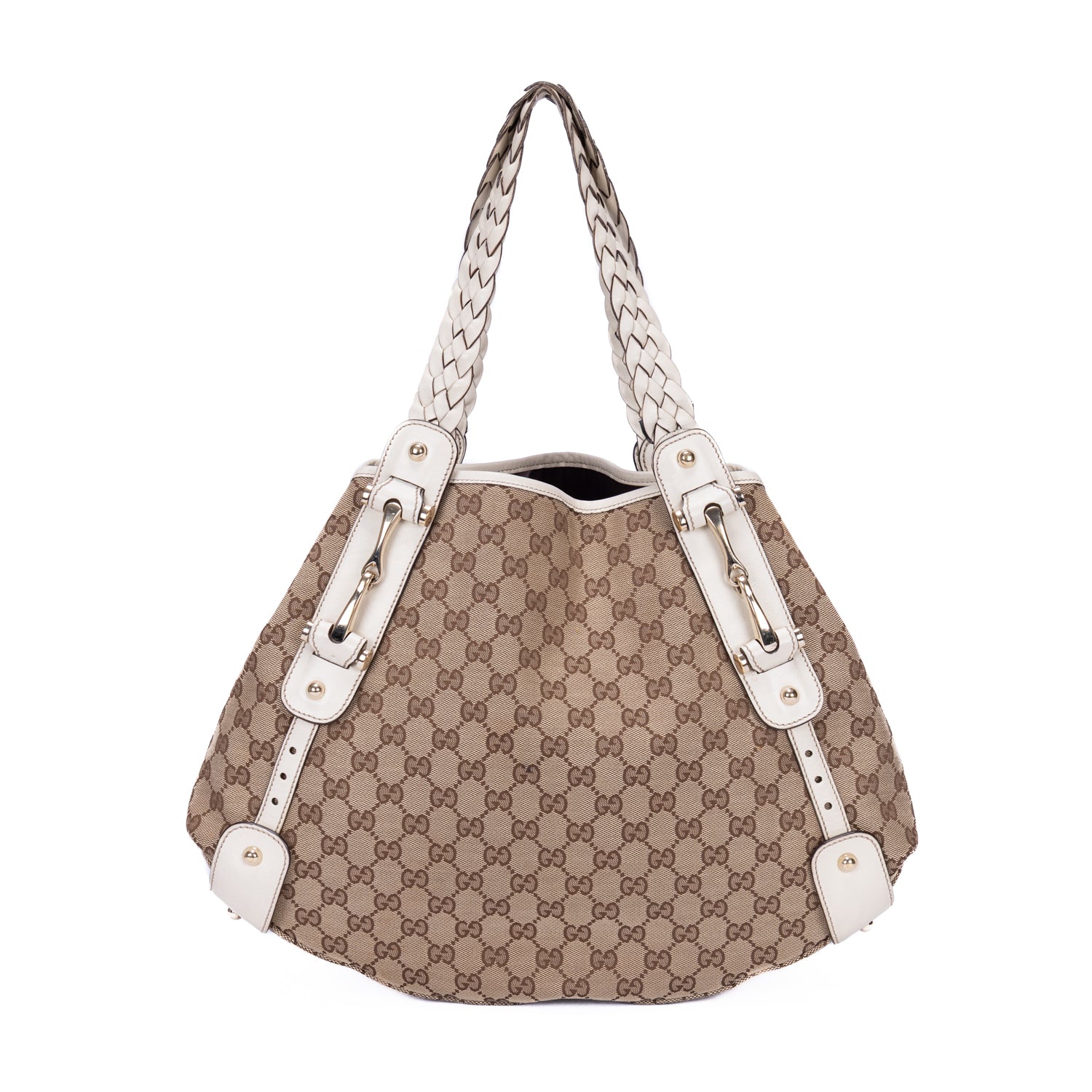 Shoulder Bag Pelham Tote White Monogrammed Canvas