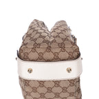 Bolso de Hombro Pelham Tote Lona Monogramada Blanca