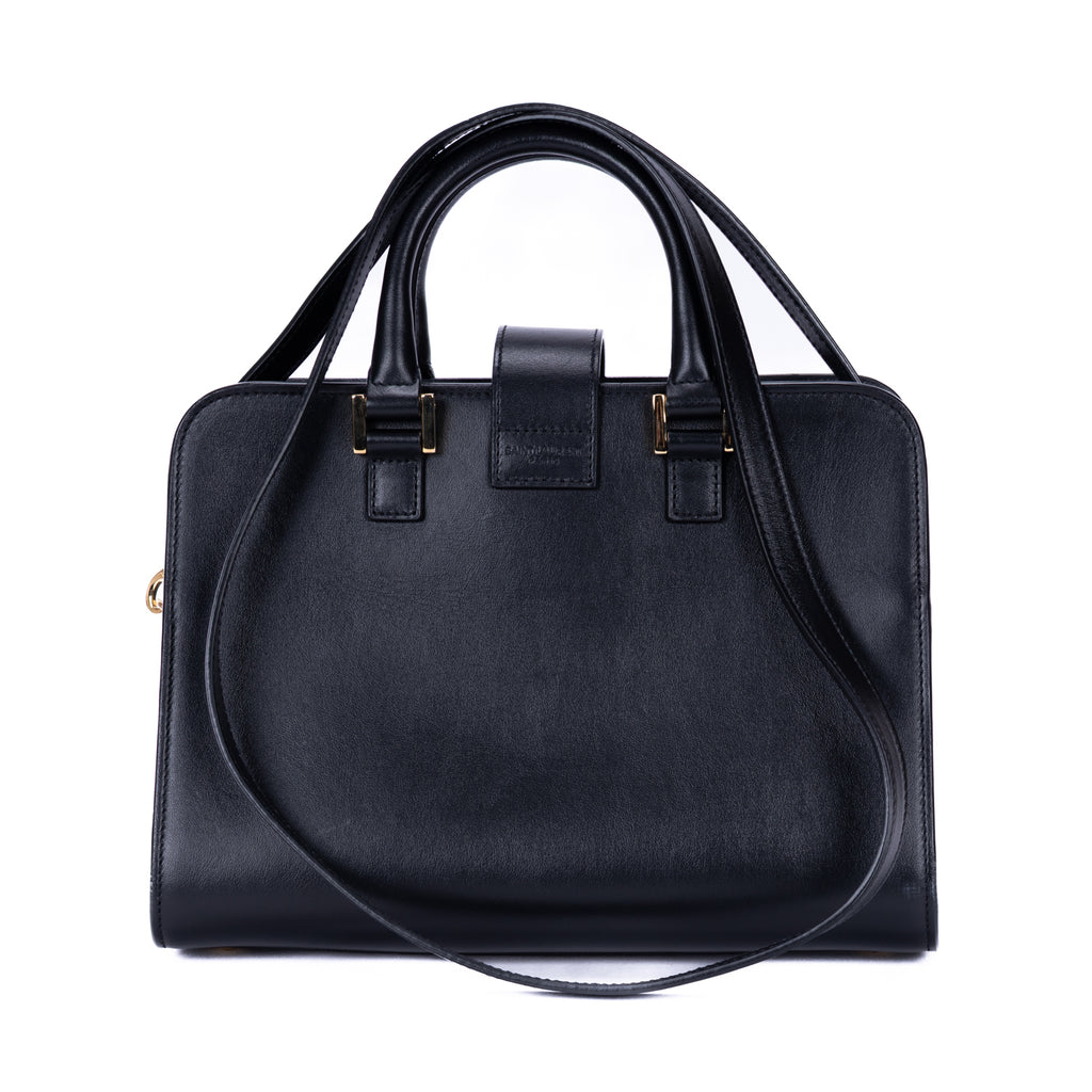 Shoulder Bag Baby Cabas Black Smooth Calfskin Leather