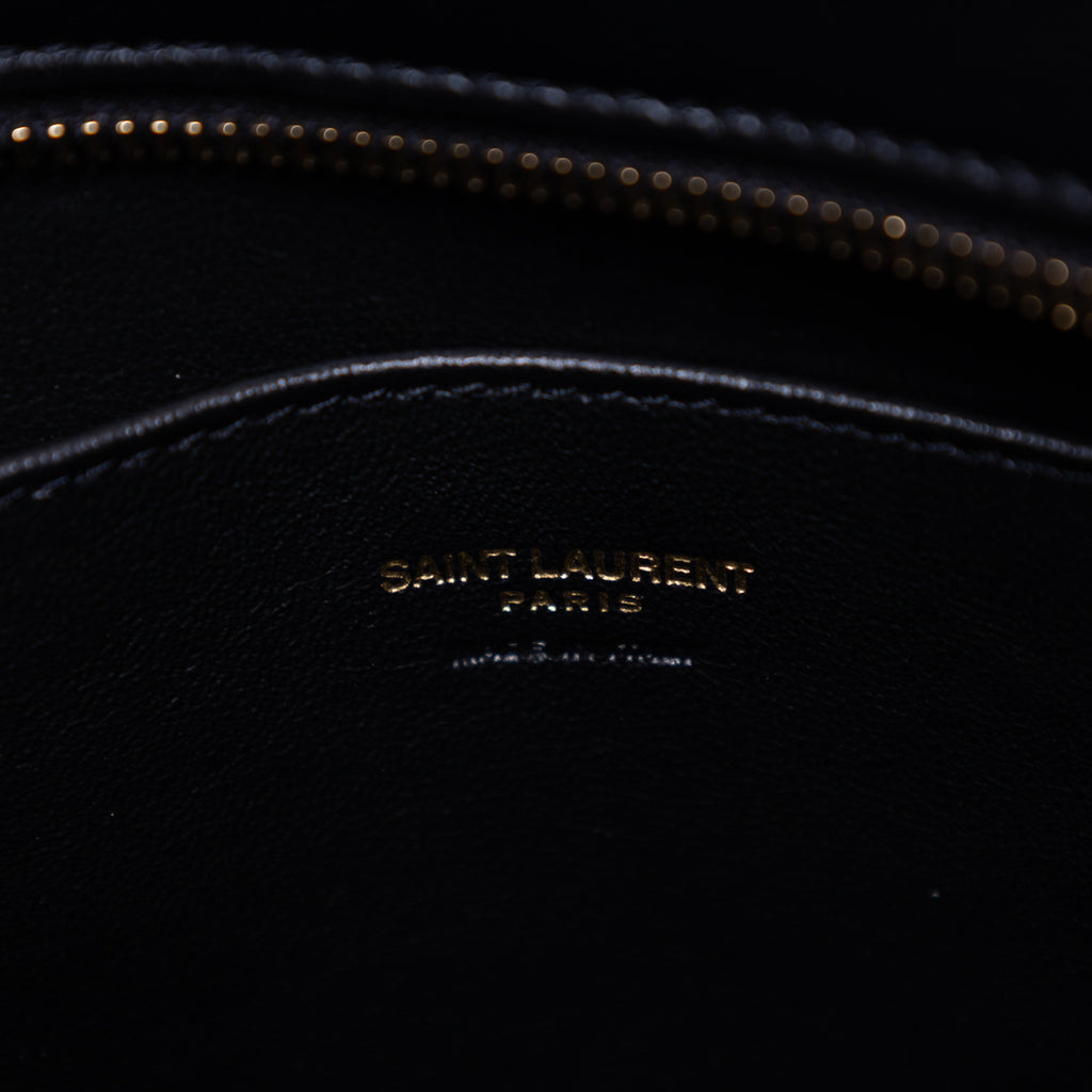 Shoulder Bag Baby Cabas Black Smooth Calfskin Leather