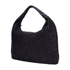Handbag Large Veneta Hobo Net Large Dark Brown Intrecciato Leather
