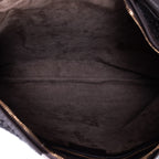 Handbag Large Veneta Hobo Net Large Dark Brown Intrecciato Leather