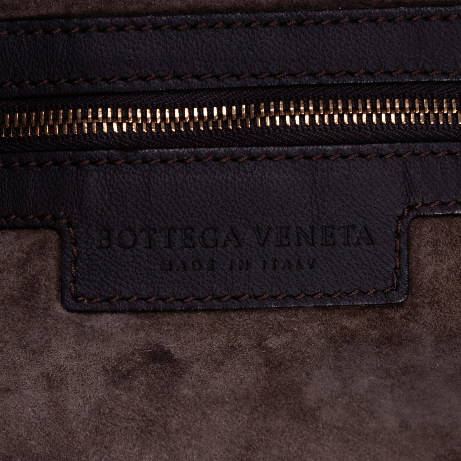 Handbag Large Veneta Hobo Net Large Dark Brown Intrecciato Leather