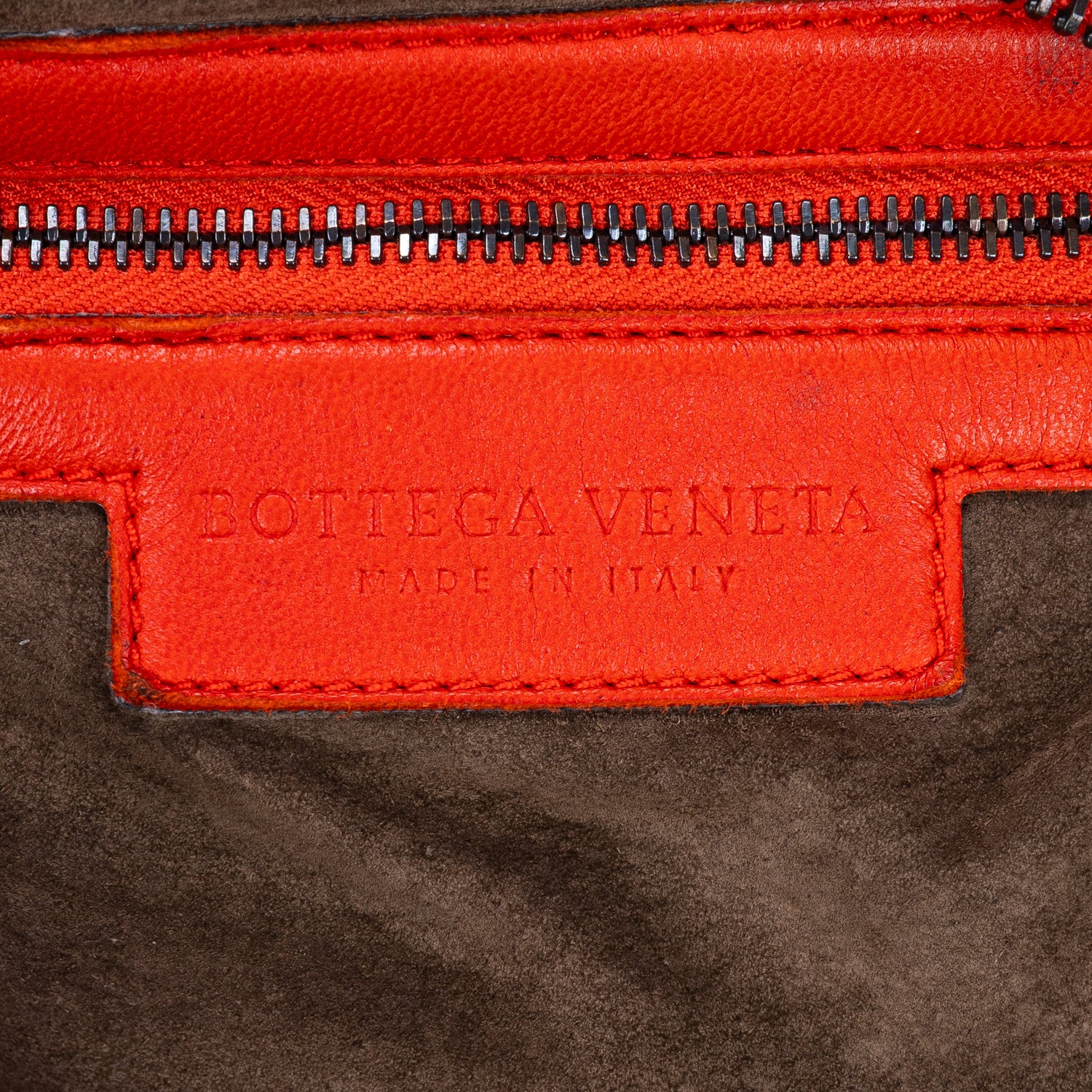 Handbag Large Hobo Bag Large Red Intrecciato Leather