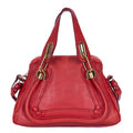 Shoulder Bag Small Paraty Small Red Grained Calfskin Leather