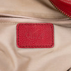 Shoulder Bag Small Paraty Small Red Grained Calfskin Leather