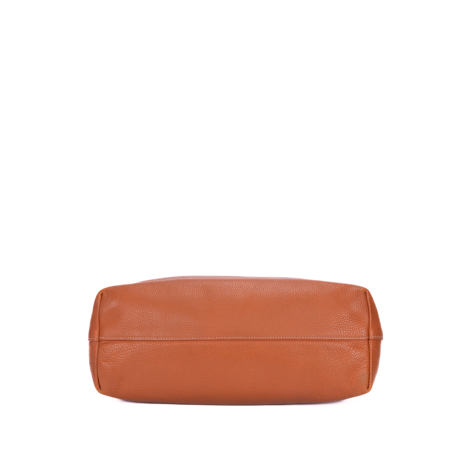 Shoulder Bag Shopping Tote Tan Vitello Daino Leather
