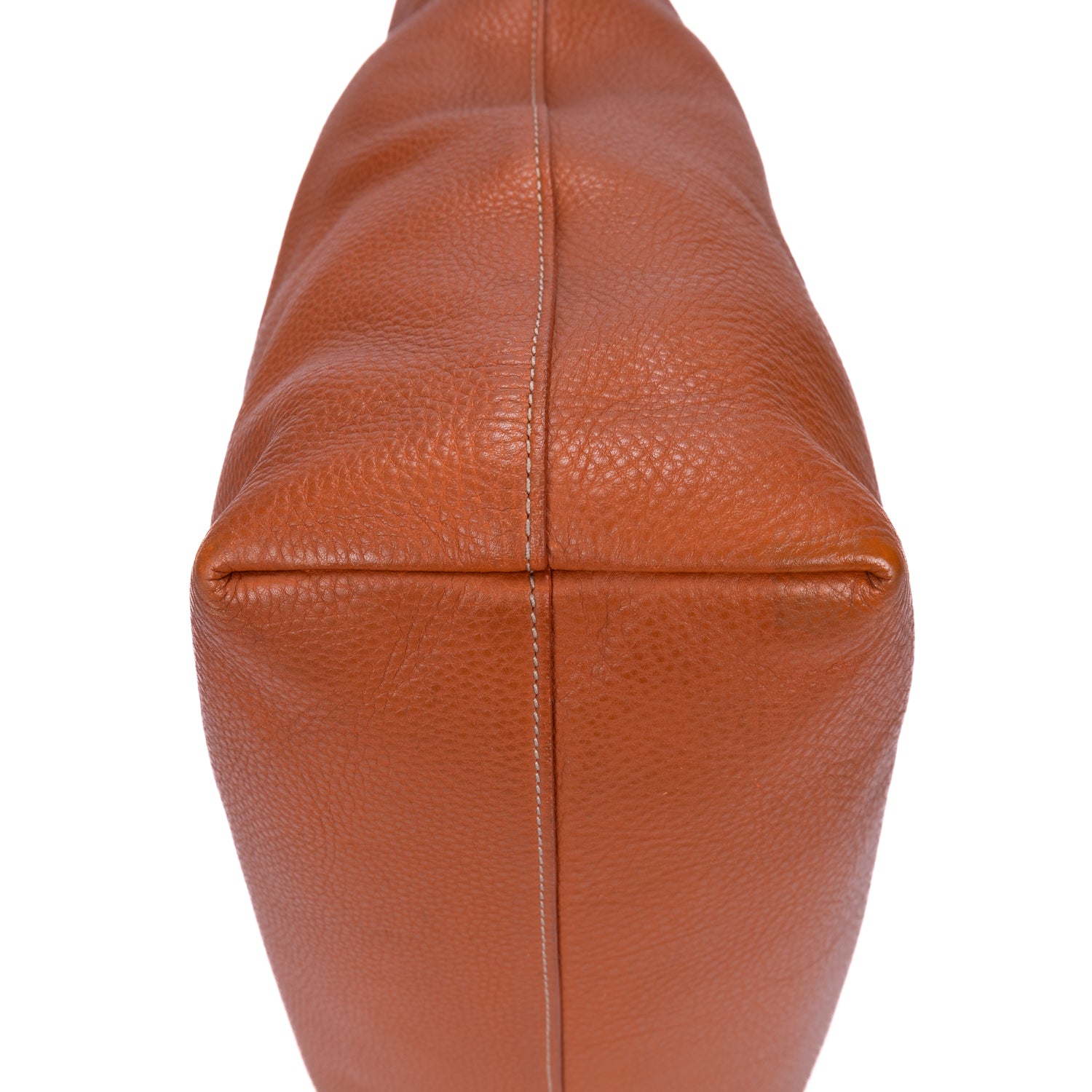Shoulder Bag Shopping Tote Tan Vitello Daino Leather