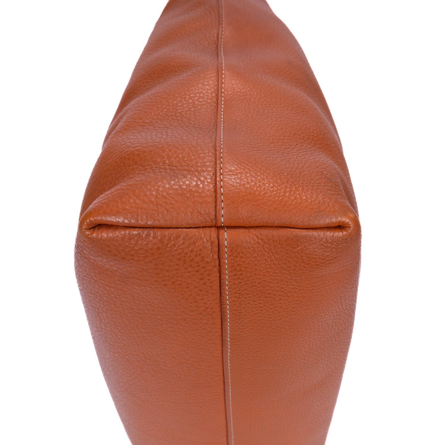 Shoulder Bag Shopping Tote Tan Vitello Daino Leather